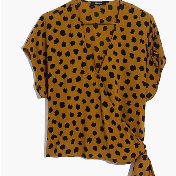 Madewell Kimono Wrap Style Sash Wrap-Tie Top NWT - Picture 2 of 4